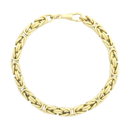 9ct Yellow Gold King Bracelet 8.5" 6mm