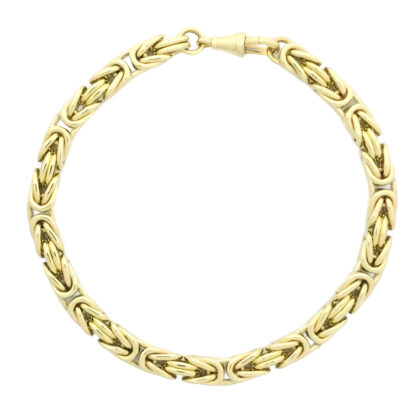 9ct Yellow Gold King Bracelet 9" 6mm