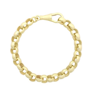 9ct Yellow Gold Belcher Bracelet 5&#8243; 6mm