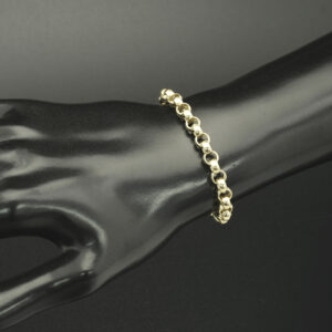 9ct Yellow Gold Children’s Belcher Bracelet 5″ 6mm