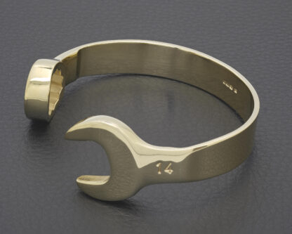 9ct Yellow Gold Spanner Bangle - Image 2