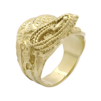 9ct Yellow Gold Saddle Ring