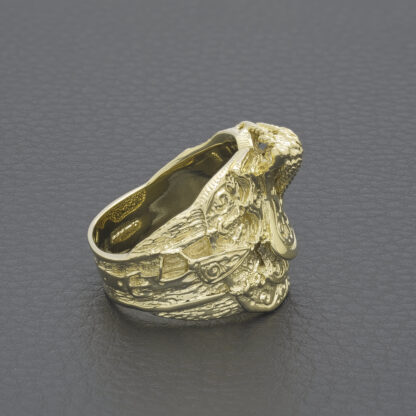 9ct Yellow Gold Saddle Ring - Image 2