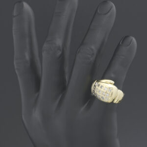 9ct Yellow Gold Cubic Zirconia Boxing Glove Ring