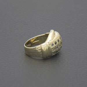 9ct Yellow Gold Cubic Zirconia Boxing Glove Ring