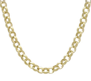 9ct Yellow Gold Belcher Chain 24″ 7mm