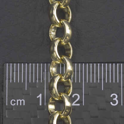 9ct Yellow Gold Belcher Chain 24″ 7mm - Image 2