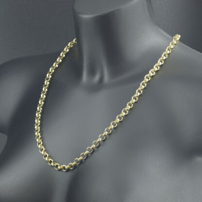 9ct Yellow Gold Belcher Chain 24″ 7mm - Image 3