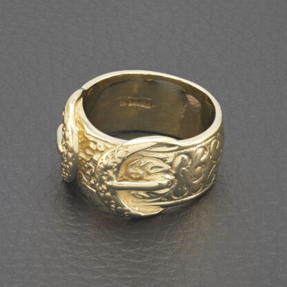 9ct Yellow Gold Double Buckle Ring - Image 2