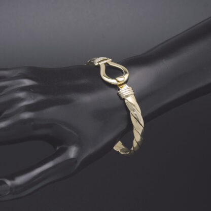 9ct Yellow Gold Loop Bangle - Image 2