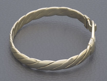 9ct Yellow Gold Loop Bangle - Image 4