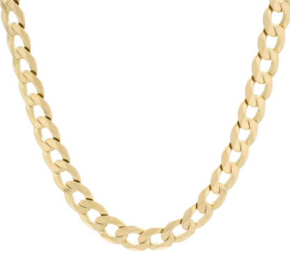 9ct Yellow Gold Curb Chain 24" 8.5mm