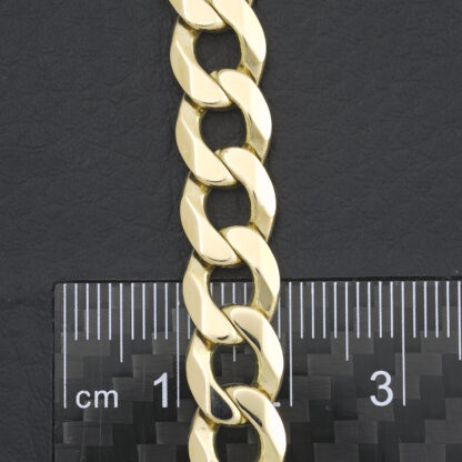 9ct Yellow Gold Curb Chain 24" 8.5mm - Image 5