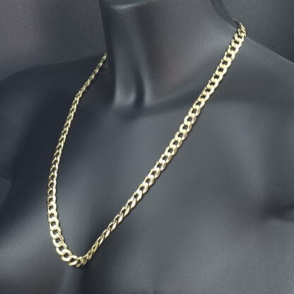 9ct Yellow Gold Curb Chain 24" 8.5mm - Image 4