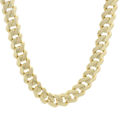 9ct Yellow Gold Cuban Chain 24" 11.5mm