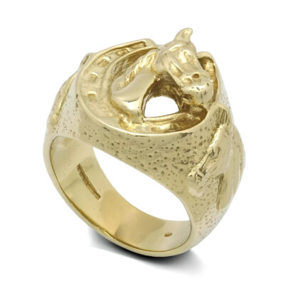 9ct Yellow Gold Horseshoe Ring