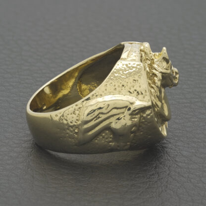 9ct Yellow Gold Horseshoe Ring - Image 3