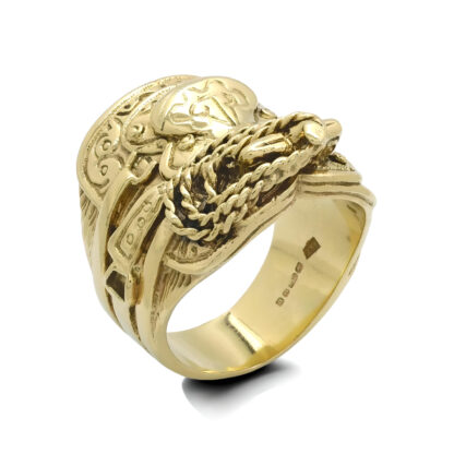 9ct Yellow Gold Saddle Ring