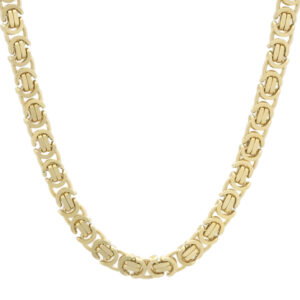 9ct Yellow Gold Byzantine Chain 22&#8243; 6.5mm