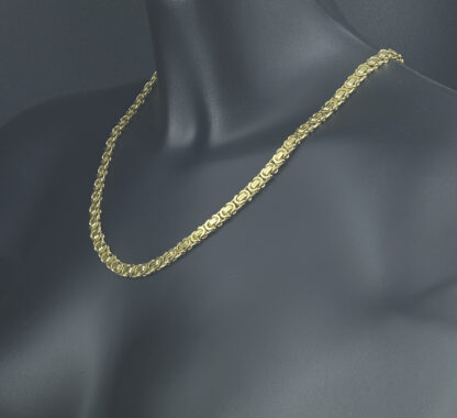 9ct Yellow Gold Byzantine Chain 22" 6.5mm - Image 4