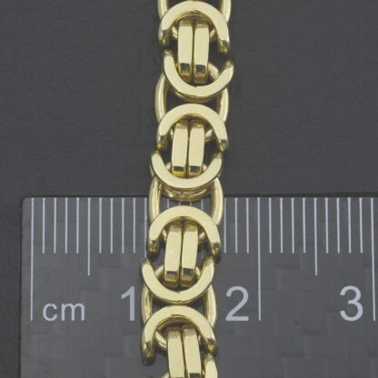 9ct Yellow Gold Byzantine Chain 22" 6.5mm - Image 2