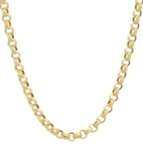 9ct Yellow Gold Belcher Chain 20&#8243; 4.5mm