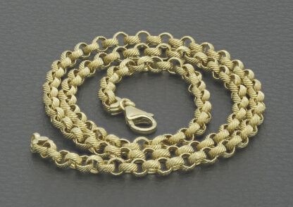 9ct Yellow Gold Belcher Chain 20" 4.5mm - Image 5