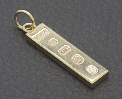 9ct Yellow Gold Ingot Pendant - Image 4