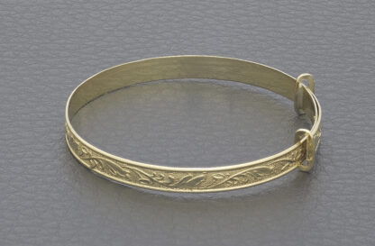 9ct Yellow Gold Children's Expandable Bangle - Image 3