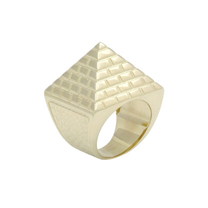 9ct Yellow Gold Pyramid Ring