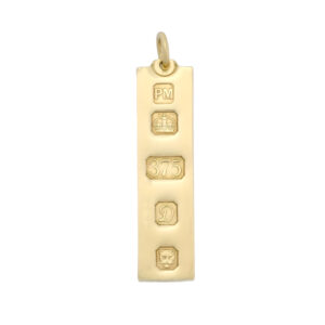 9ct Yellow Gold Ingot Pendant