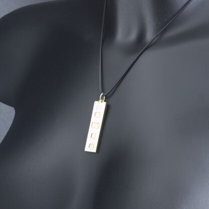 9ct Yellow Gold Ingot Pendant - Image 4