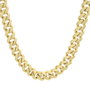 9ct Yellow Gold Cuban Chain 24&#8243; 10.5mm