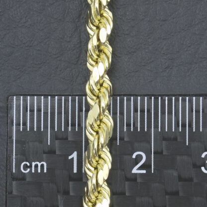 14ct Yellow Gold Rope Chain 20" 4mm - Image 4