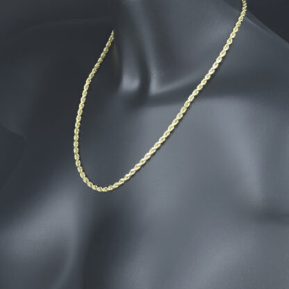 14ct Yellow Gold Rope Chain 20" 4mm - Image 3