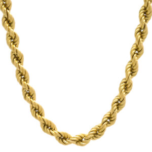 18ct Yellow Gold Rope Chain 32&#8243; 7mm