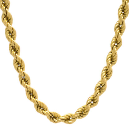 18ct Yellow Gold Rope Chain 32" 7mm