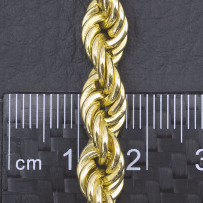 18ct Yellow Gold Rope Chain 32" 7mm - Image 3