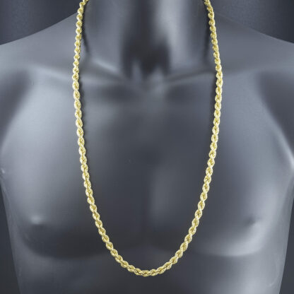 18ct Yellow Gold Rope Chain 32" 7mm - Image 2