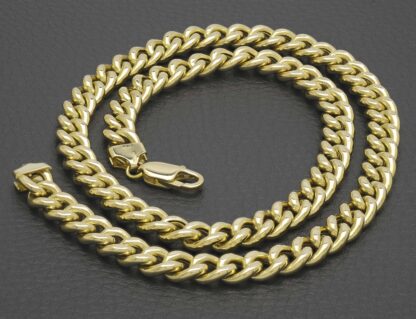 18ct Yellow Gold Curb Chain 20" 8mm - Image 4