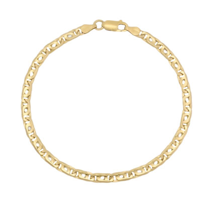 18ct Yellow Gold Marina Bracelet 8.5" 4mm