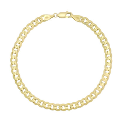 9ct Yellow Gold Curb Bracelet 8.5" 5.5mm