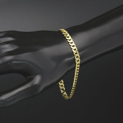 9ct Yellow Gold Curb Bracelet 8.5" 5.5mm - Image 3