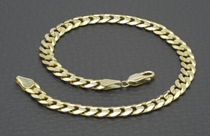 9ct Yellow Gold Curb Bracelet 8.5" 5.5mm - Image 2