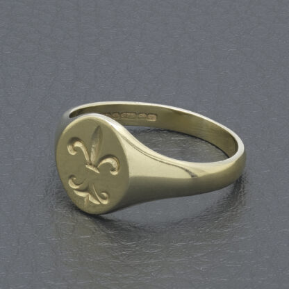 9ct Yellow Gold Signet Ring - Image 4