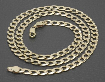 9ct Yellow Gold Curb Chain 20" 5.5mm - Image 5