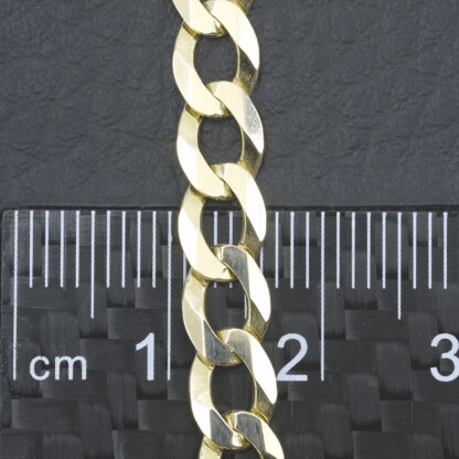 9ct Yellow Gold Curb Chain 20" 5.5mm - Image 4