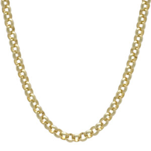 9ct Yellow Gold Belcher Chain 30&#8243; 5mm