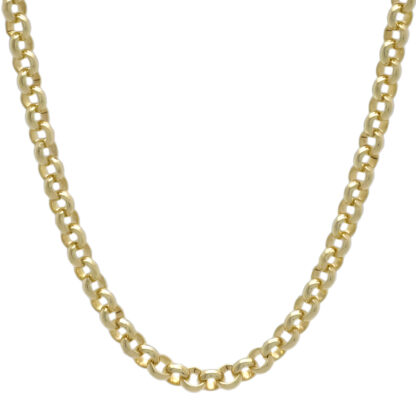 9ct Yellow Gold Belcher Chain 30" 5mm