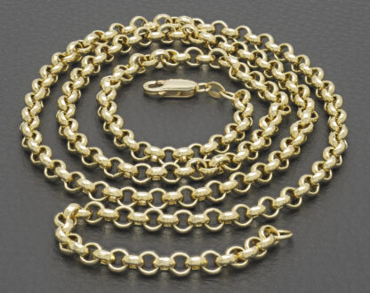 9ct Yellow Gold Belcher Chain 30" 5mm - Image 4